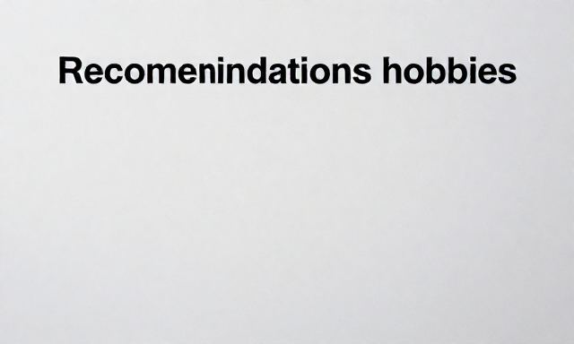취미생활추천 관련 이미지 - 매일 반복되는 일상 속의 작은 쉼표, 나를 위한 특별한 취미생활추천